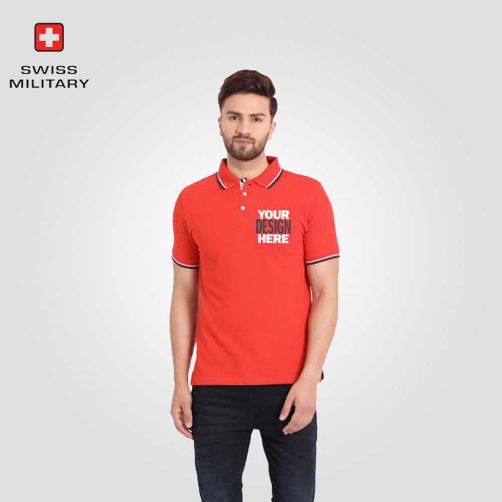 Swiss Military Polo T-Shirts — Custom branded apparel from ClayBag