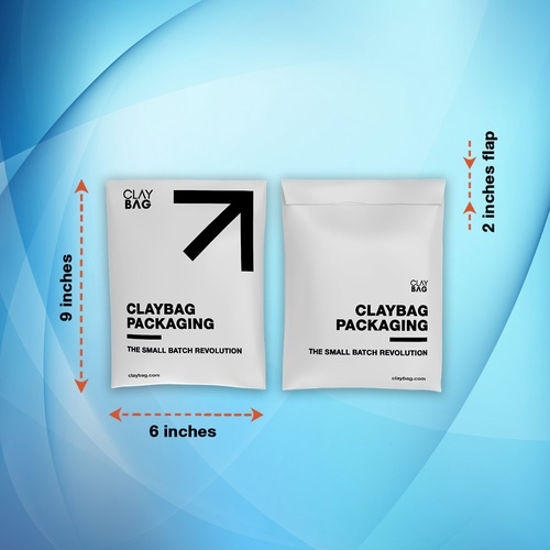 Courier Bag - 6in x 9in — Custom branded packaging from ClayBag