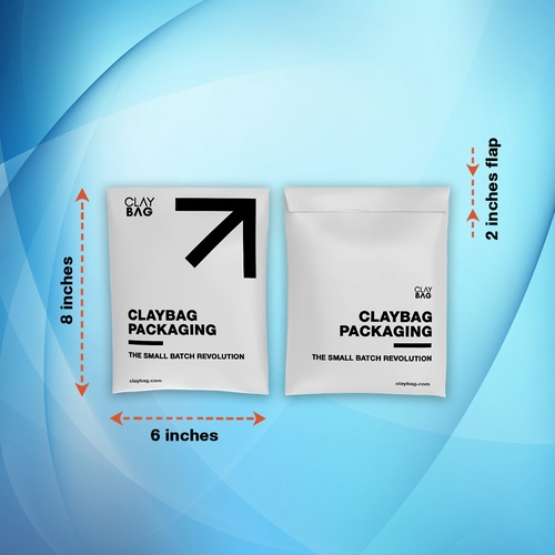 Courier Bag - 6in x 8in — Custom branded packaging from ClayBag