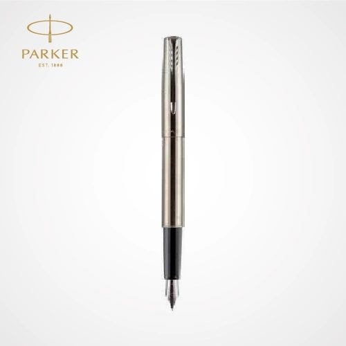Frontier Stainless Steel Fountain Pen CT — Custom branded all products from ClayBag