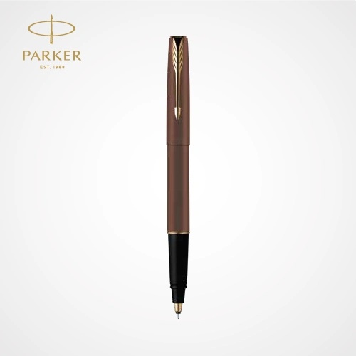 Frontier Matte Brown Roller Ball Pen CT — Custom branded all products from ClayBag