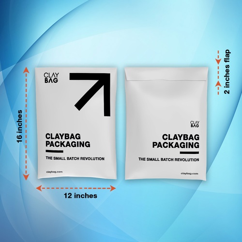 Courier Bag - 12in x 16in — Custom branded packaging from ClayBag