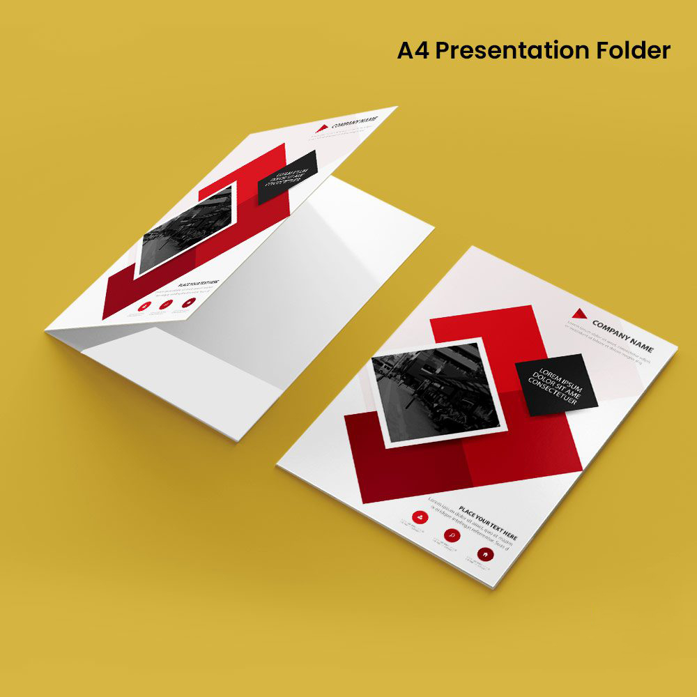 A4 Presentation Folder — Custom branded marketing essentials from ClayBag