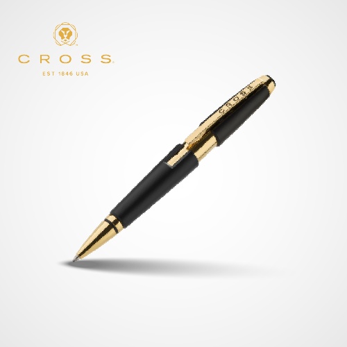 Edge Rollerball Pen Black with Chrome Trims AT0555-20 — Custom branded pens from ClayBag