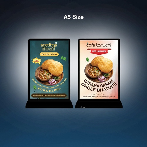 LED Backlit Tabletop Display - A5 — Custom branded marketing essentials from ClayBag