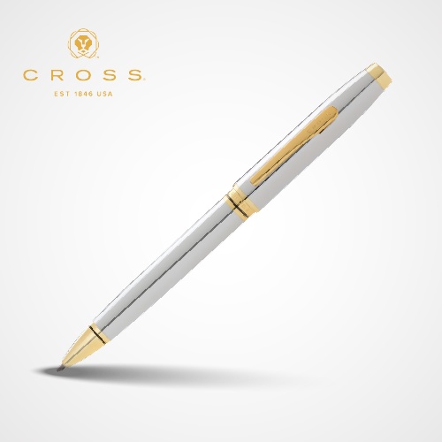 Coventry Chrome/Gold Ballpoint Pen AT0662-2 — Custom branded pens from ClayBag