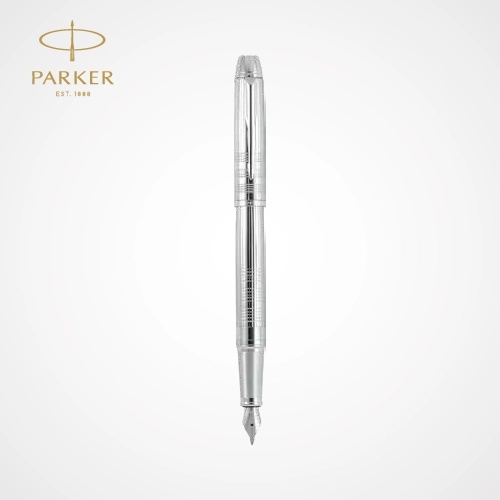 Parker Odyssey Shiny Chrome Chiselled FP CT — Custom branded all products from ClayBag