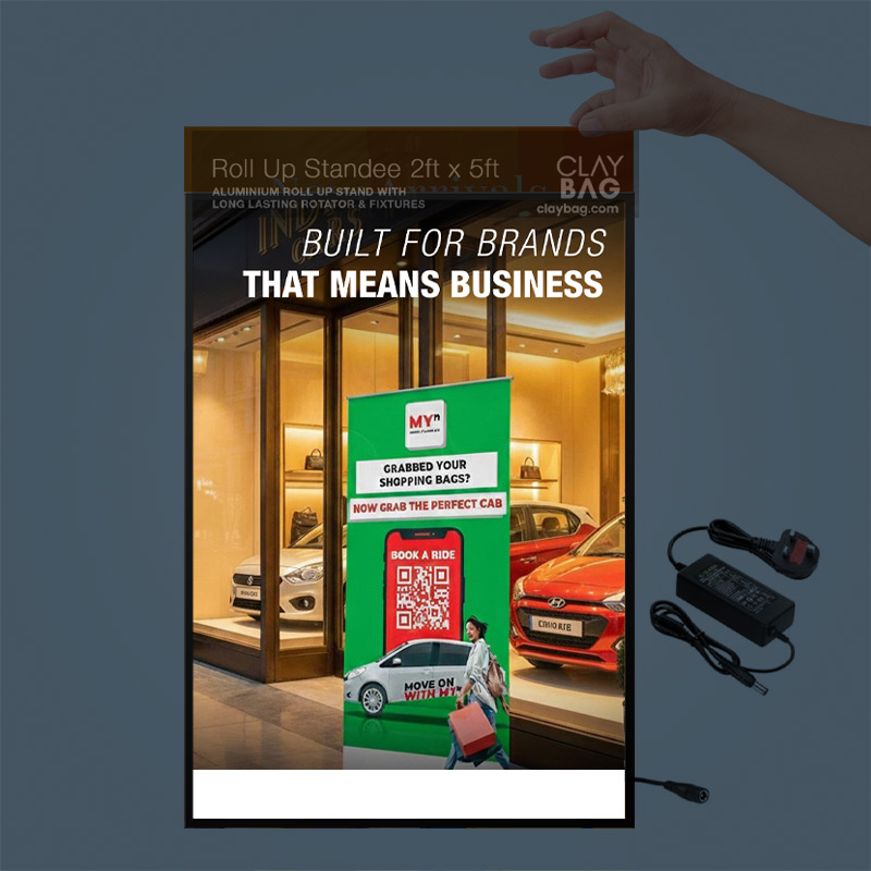 Slim LED backlit frame-A4 — Custom branded all products from ClayBag