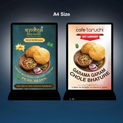 LED Backlit Tabletop Display - A4 — Custom branded marketing essentials from ClayBag