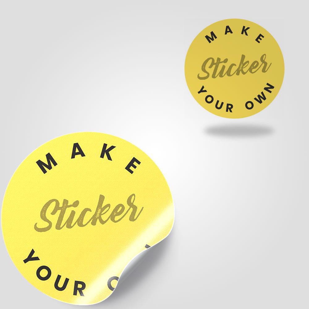 Round Non Tearable Stickers — Custom branded all products from ClayBag