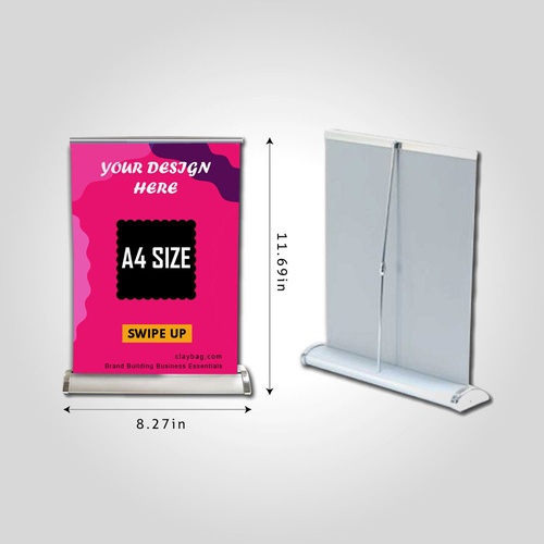 Tabletop Display Standee A4 — Custom branded marketing essentials from ClayBag