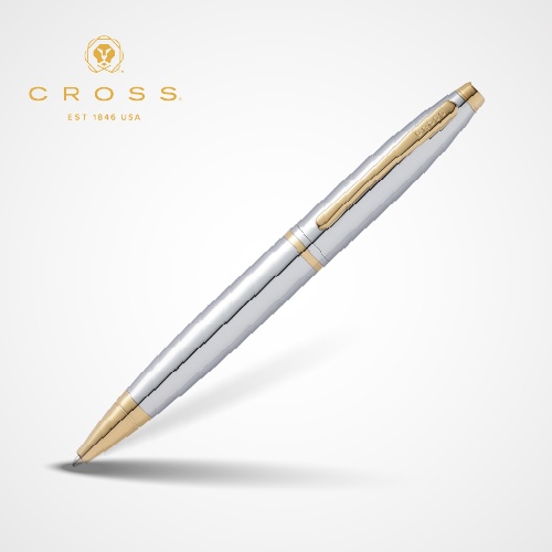 Calais™ Polished Chrome Ballpoint Pen AT0112-1 — Custom branded pens from ClayBag