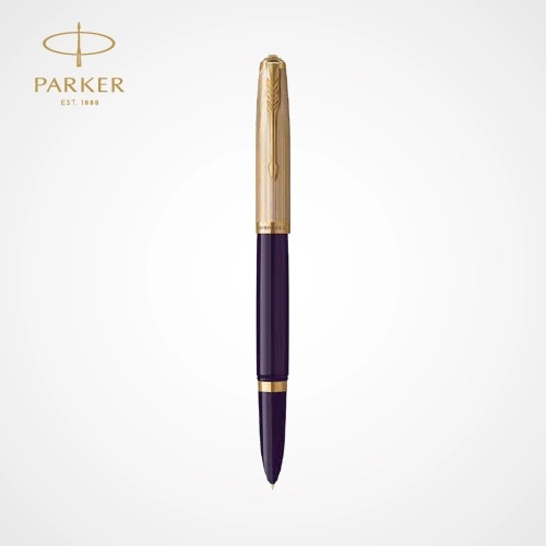 Parker 51 Deluxe Plum FP GT — Custom branded all products from ClayBag