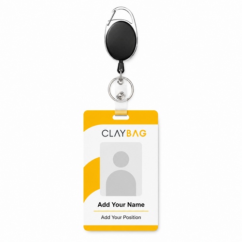 ID Card Combo with Oval YoYo ID card holder — Custom branded business essentials from ClayBag