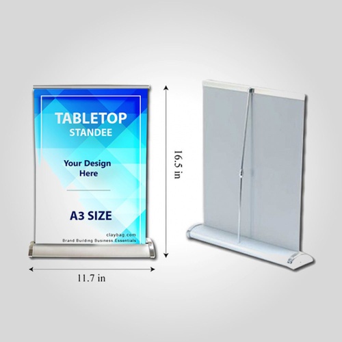 Tabletop Display Standee A3 — Custom branded marketing essentials from ClayBag