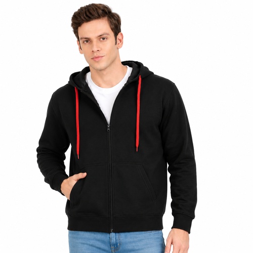 Scott Hoodie With Zip (300 GSM) — Custom branded apparel from ClayBag