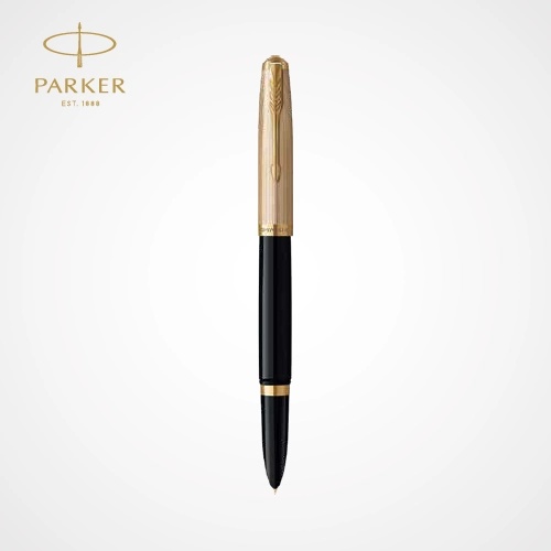 Parker 51 Deluxe Black FP GT — Custom branded all products from ClayBag