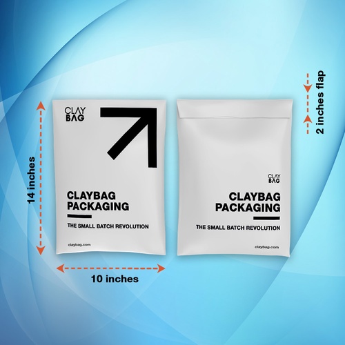 Courier Bag - 10in x 14in — Custom branded packaging from ClayBag