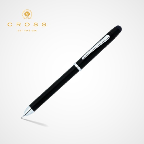 Tech3+™ Satin Black Multifunction Pen AT0090-3 — Custom branded pens from ClayBag