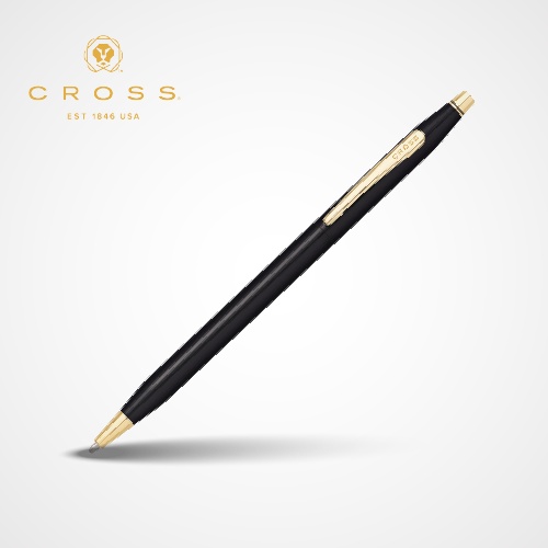 Classic Century® Glossy Black PVD Ballpoint Pen AT0082-158 — Custom branded pens from ClayBag