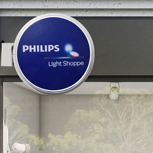 BackLit Flange - Round Loliypop Signage — Custom branded all products from ClayBag