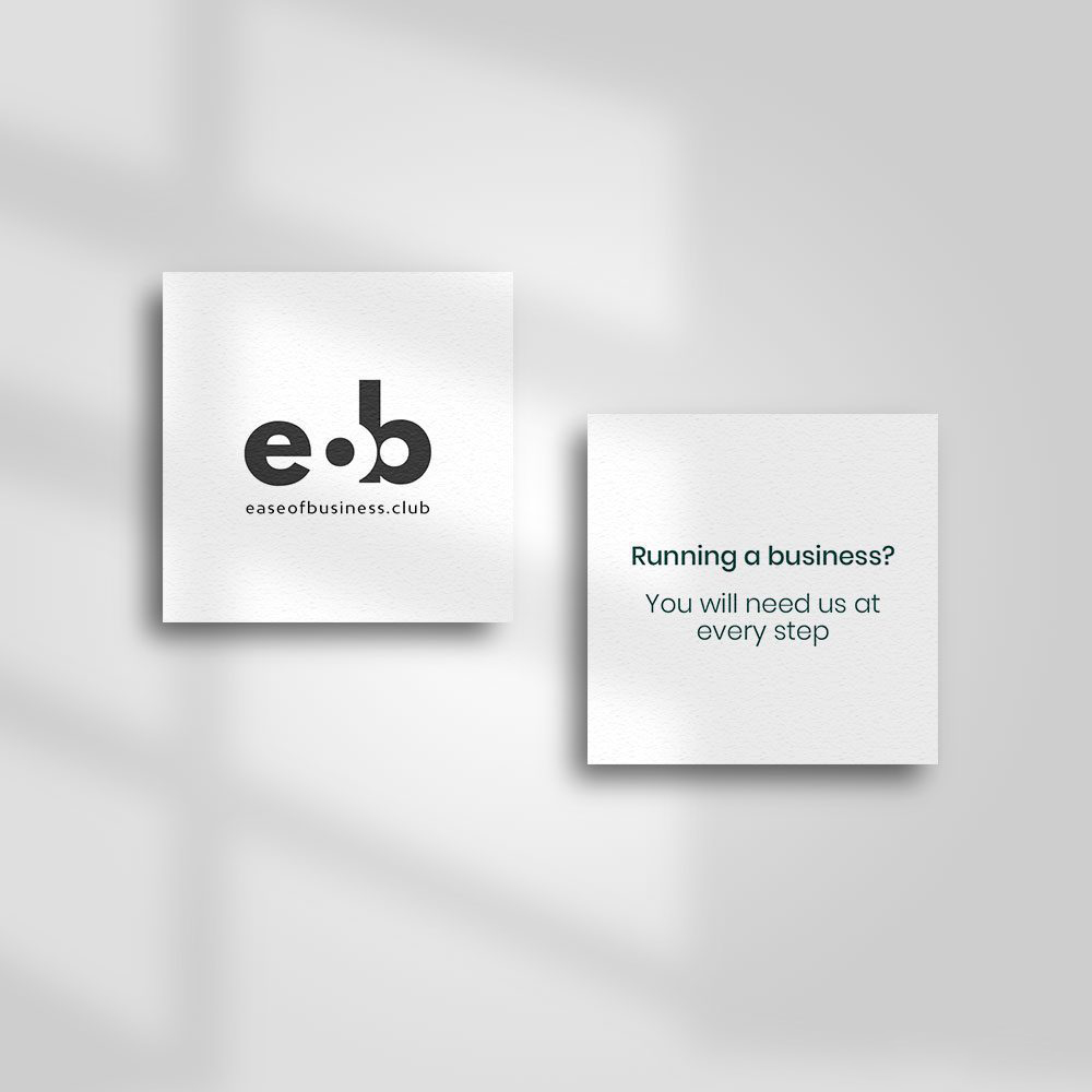 Business Cards - Square — Custom branded business essentials from ClayBag