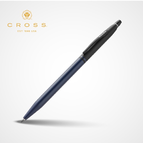 Click™ Tuxedo Satin Metallic Blue Ballpoint Pen AT0622-124 — Custom branded pens from ClayBag