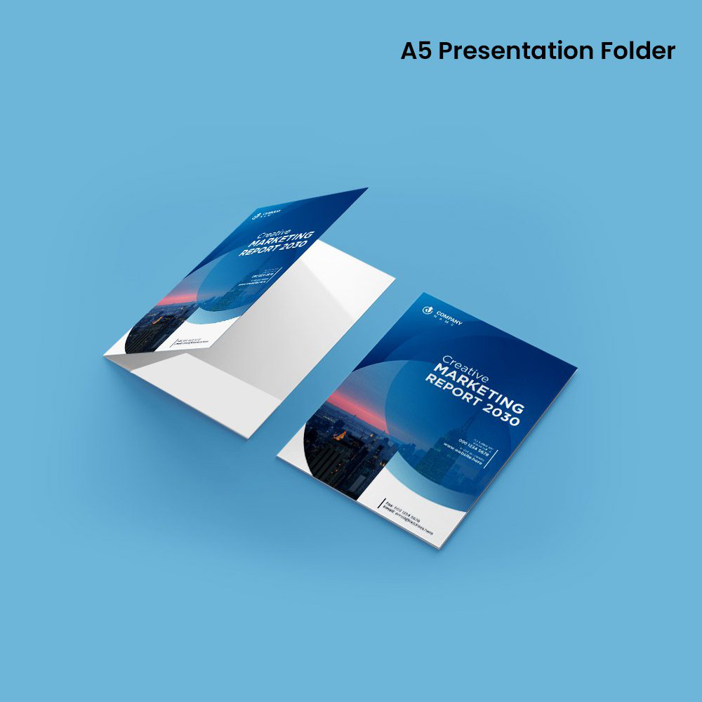 A5 Presentation Folder — Custom branded marketing essentials from ClayBag