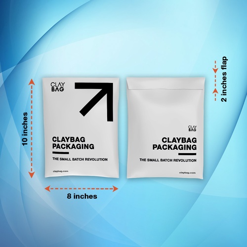 Courier Bag - 8inx10in — Custom branded packaging from ClayBag
