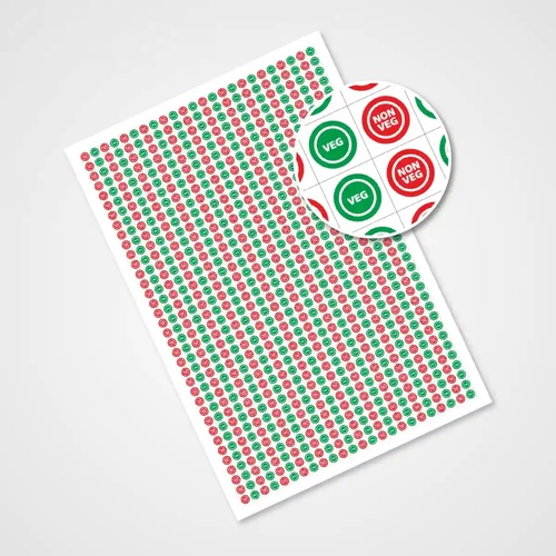 Veg-Non Veg Stickers — Custom branded all products from ClayBag