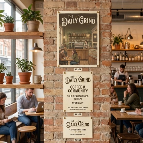 Customized Paper sticker Posters — Custom branded marketing essentials from ClayBag