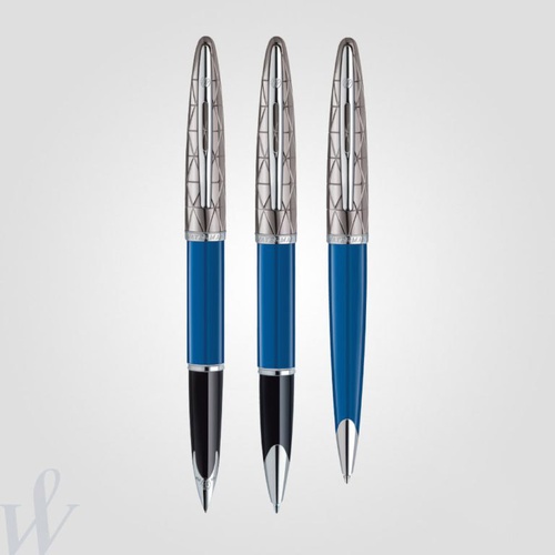 Waterman Carene Contemporary Blue & Gun Metal GT — Custom branded all products from ClayBag