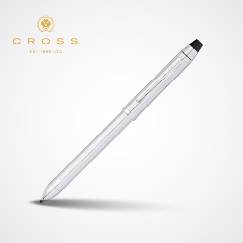 Tech3+™ Lustrous Chrome Multifunction Pen AT0090-1 — Custom branded pens from ClayBag