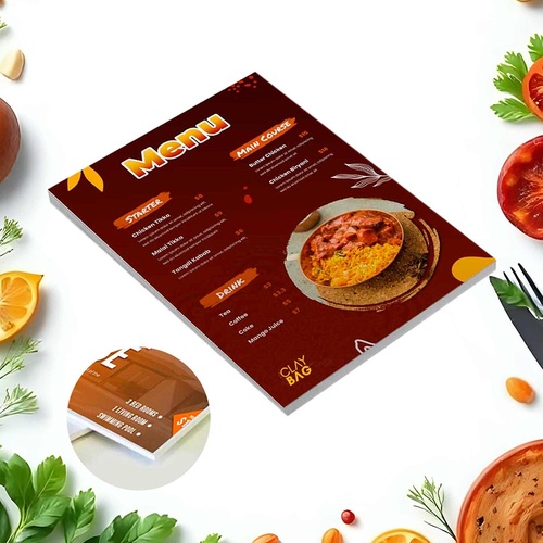 Foam Board Menu Card  — Custom branded marketing essentials from ClayBag