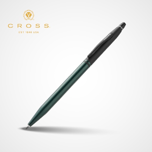 Click™ Tuxedo Satin Metallic Green Ballpoint Pen AT0622-126 — Custom branded pens from ClayBag