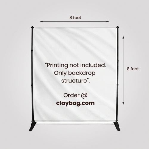 Backdrop Metal Frame with Carry Case  — branded for Outdoor Branding