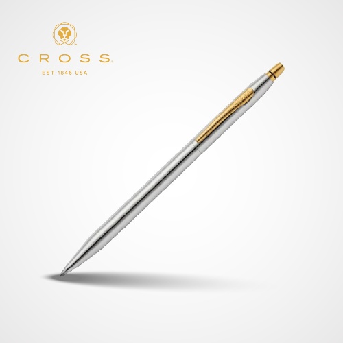 Click Medalist® Chrome with Gold-tone Appointments Ballpoint Pen AT0622-122 — Custom branded pens from ClayBag
